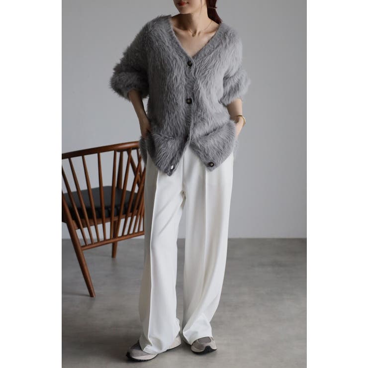 shaggy knit cardigan / シャギーニットカーディガン | BONJOUR SAGAN | 詳細画像9 