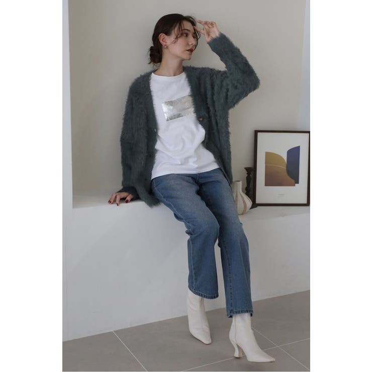 shaggy knit cardigan / シャギーニットカーディガン | BONJOUR SAGAN | 詳細画像15 