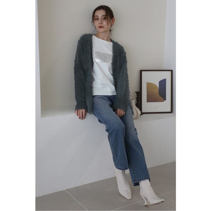 shaggy knit cardigan / シャギーニットカーディガン | BONJOUR SAGAN | 詳細画像17 