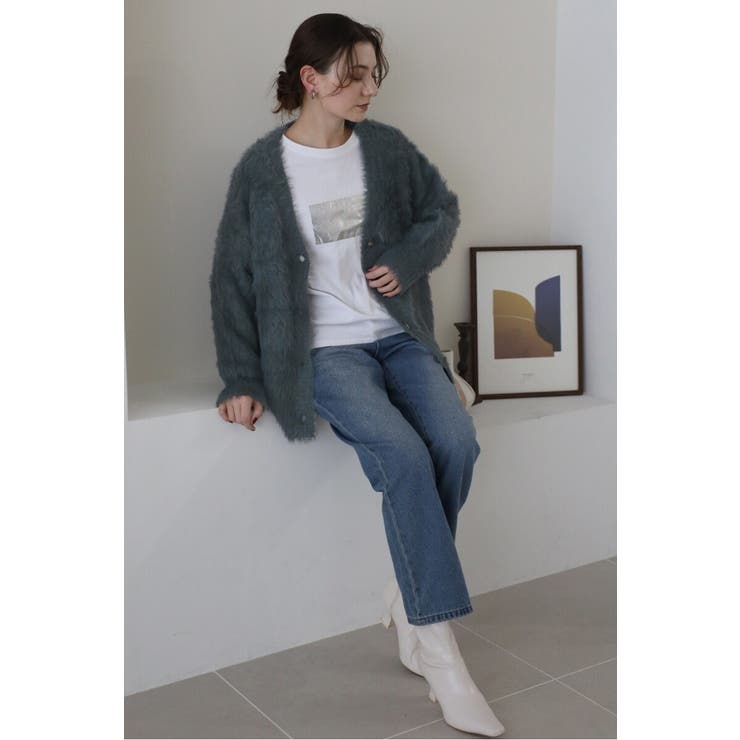 shaggy knit cardigan / シャギーニットカーディガン | BONJOUR SAGAN | 詳細画像19 