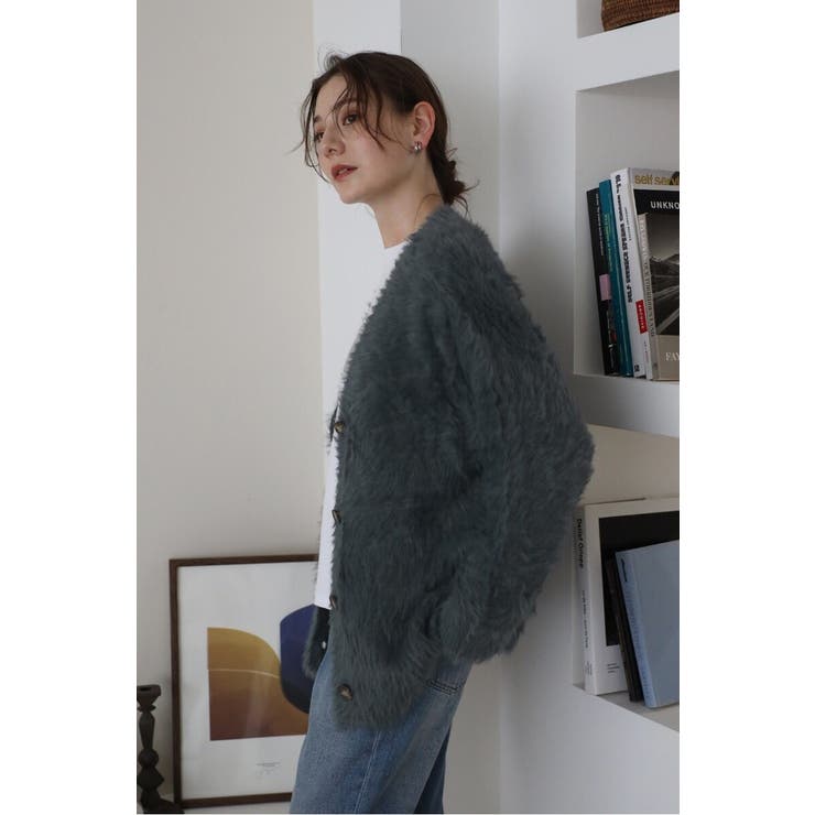 shaggy knit cardigan / シャギーニットカーディガン | BONJOUR SAGAN | 詳細画像20 