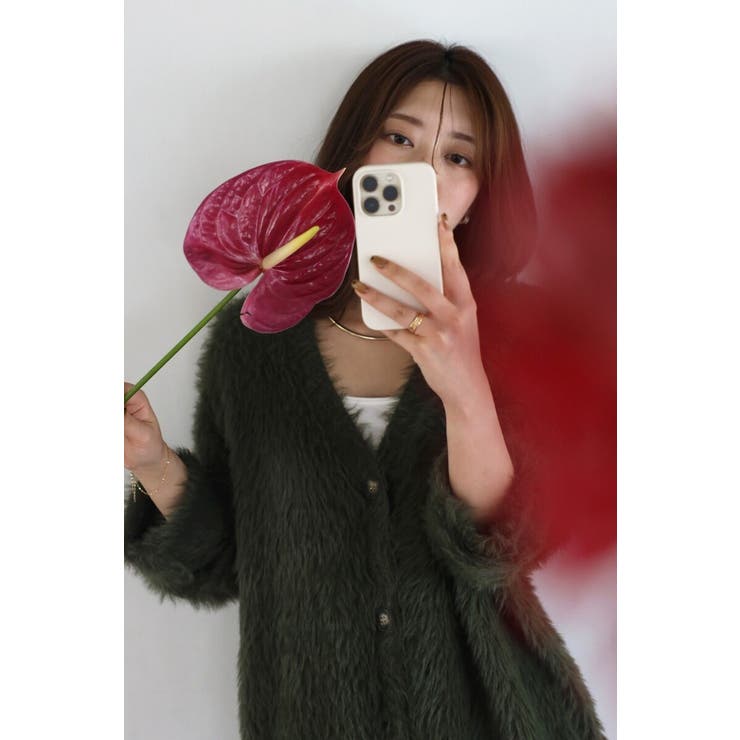 shaggy knit cardigan / シャギーニットカーディガン | BONJOUR SAGAN | 詳細画像21 