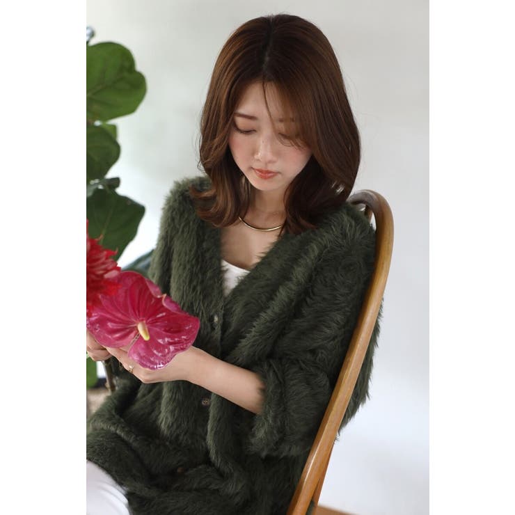 shaggy knit cardigan / シャギーニットカーディガン | BONJOUR SAGAN | 詳細画像22 