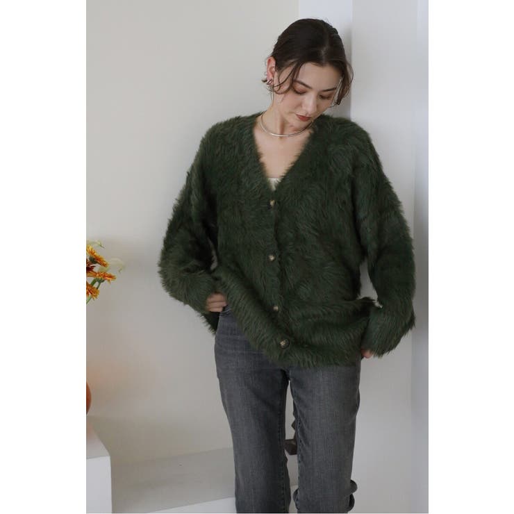 shaggy knit cardigan / シャギーニットカーディガン | BONJOUR SAGAN | 詳細画像23 