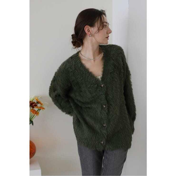 shaggy knit cardigan / シャギーニットカーディガン | BONJOUR SAGAN | 詳細画像25 
