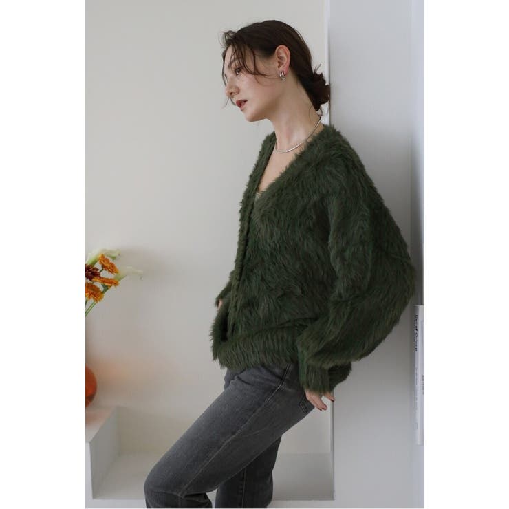 shaggy knit cardigan / シャギーニットカーディガン | BONJOUR SAGAN | 詳細画像28 