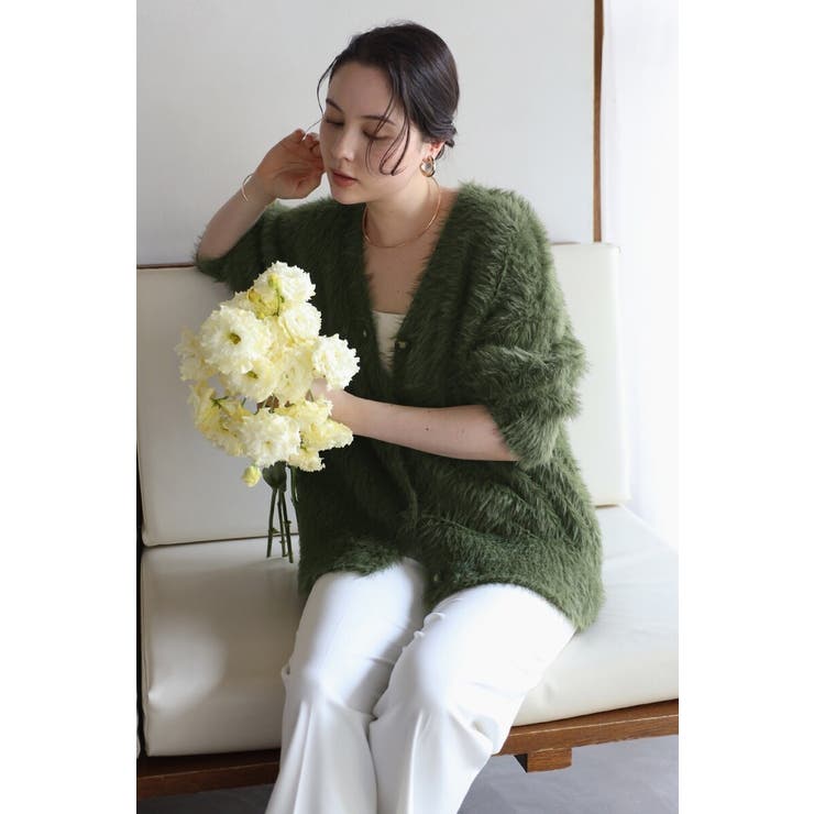 shaggy knit cardigan / シャギーニットカーディガン | BONJOUR SAGAN | 詳細画像29 