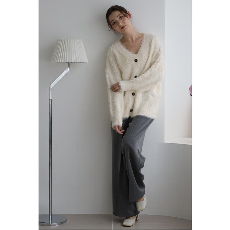 shaggy knit cardigan / シャギーニットカーディガン | BONJOUR SAGAN | 詳細画像33 