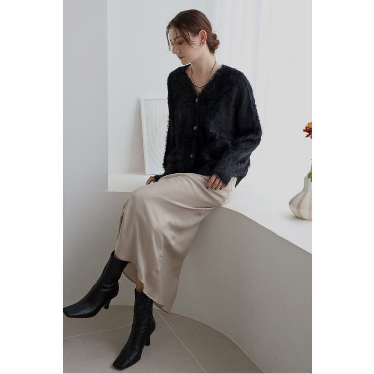 shaggy knit cardigan / シャギーニットカーディガン | BONJOUR SAGAN | 詳細画像42 