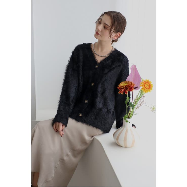 shaggy knit cardigan / シャギーニットカーディガン | BONJOUR SAGAN | 詳細画像44 
