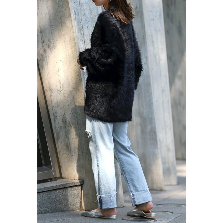 shaggy knit cardigan / シャギーニットカーディガン | BONJOUR SAGAN | 詳細画像48 