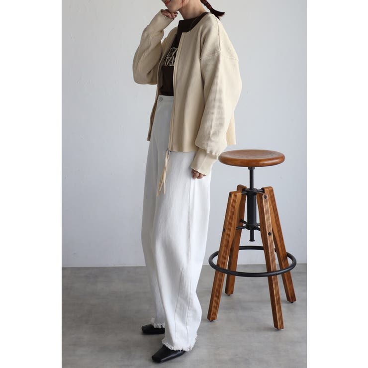 ダブルジップダンボールリブニットカーディガン 88-003686 | BONJOUR SAGAN | 詳細画像10 