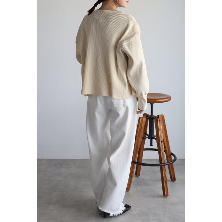 ダブルジップダンボールリブニットカーディガン 88-003686 | BONJOUR SAGAN | 詳細画像12 