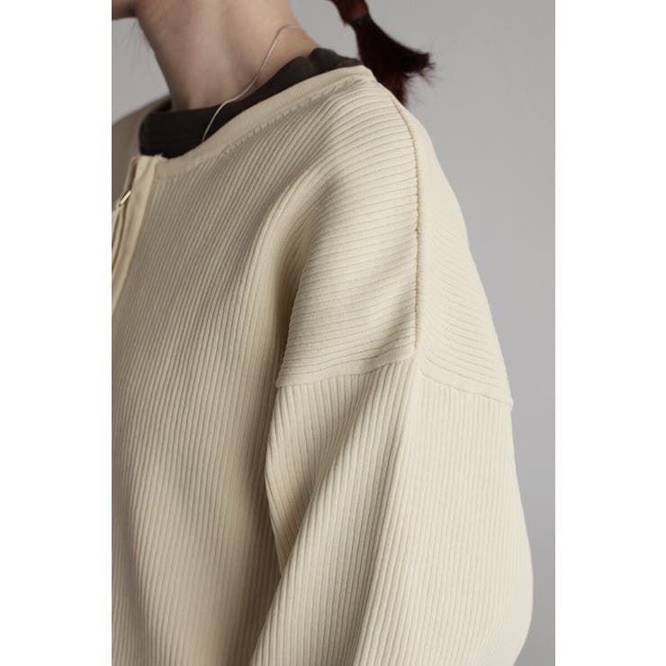 ダブルジップダンボールリブニットカーディガン 88-003686 | BONJOUR SAGAN | 詳細画像17 