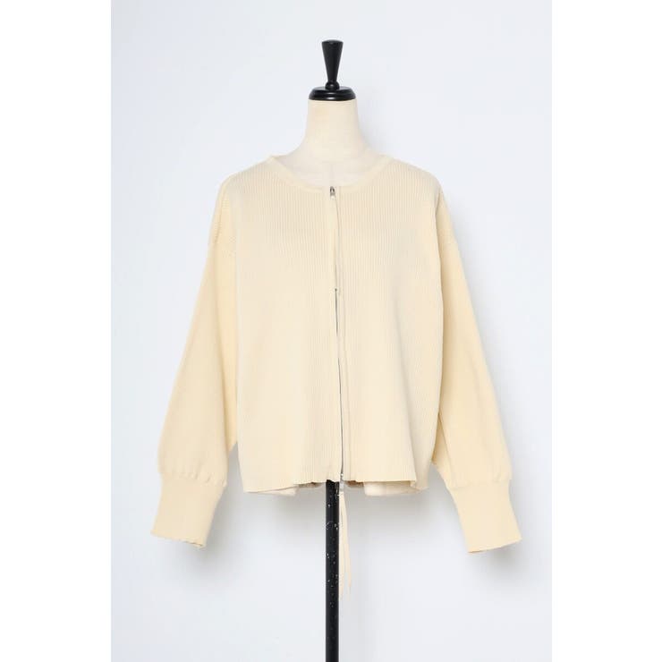 ダブルジップダンボールリブニットカーディガン 88-003686 | BONJOUR SAGAN | 詳細画像25 