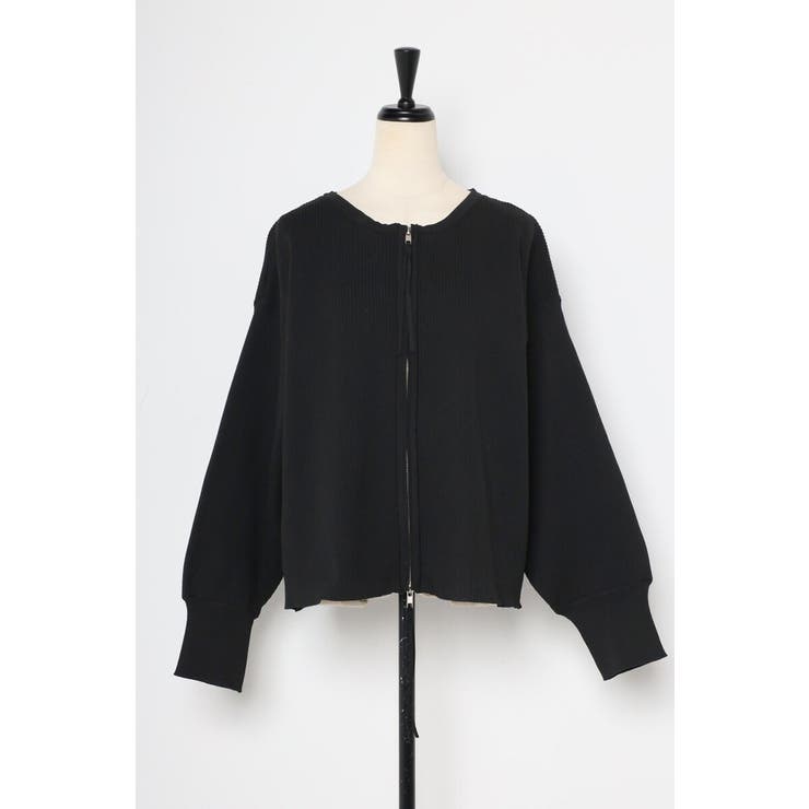 ダブルジップダンボールリブニットカーディガン 88-003686 | BONJOUR SAGAN | 詳細画像27 