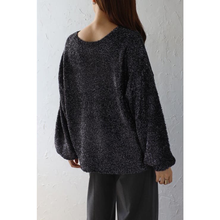 前後2WAYラメシャギークルーネックカーディガン 88-003687 | BONJOUR SAGAN | 詳細画像24 