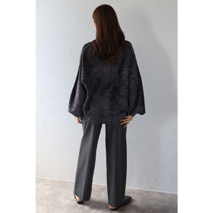 前後2WAYラメシャギークルーネックカーディガン 88-003687 | BONJOUR SAGAN | 詳細画像25 