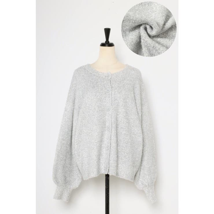 前後2WAYラメシャギークルーネックカーディガン 88-003687 | BONJOUR SAGAN | 詳細画像27 