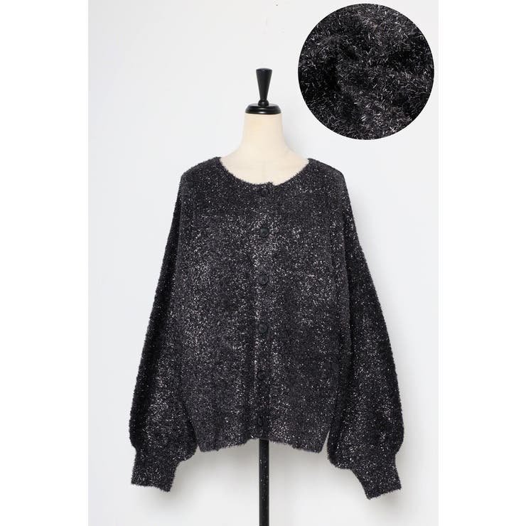 前後2WAYラメシャギークルーネックカーディガン 88-003687 | BONJOUR SAGAN | 詳細画像28 