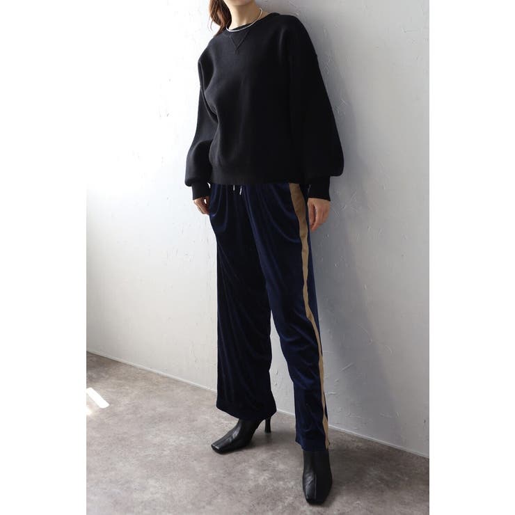 Vガゼットスウェットライクニットプルオーバー 88-003689 | BONJOUR SAGAN | 詳細画像3 