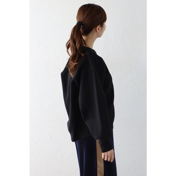 Vガゼットスウェットライクニットプルオーバー 88-003689 | BONJOUR SAGAN | 詳細画像4 