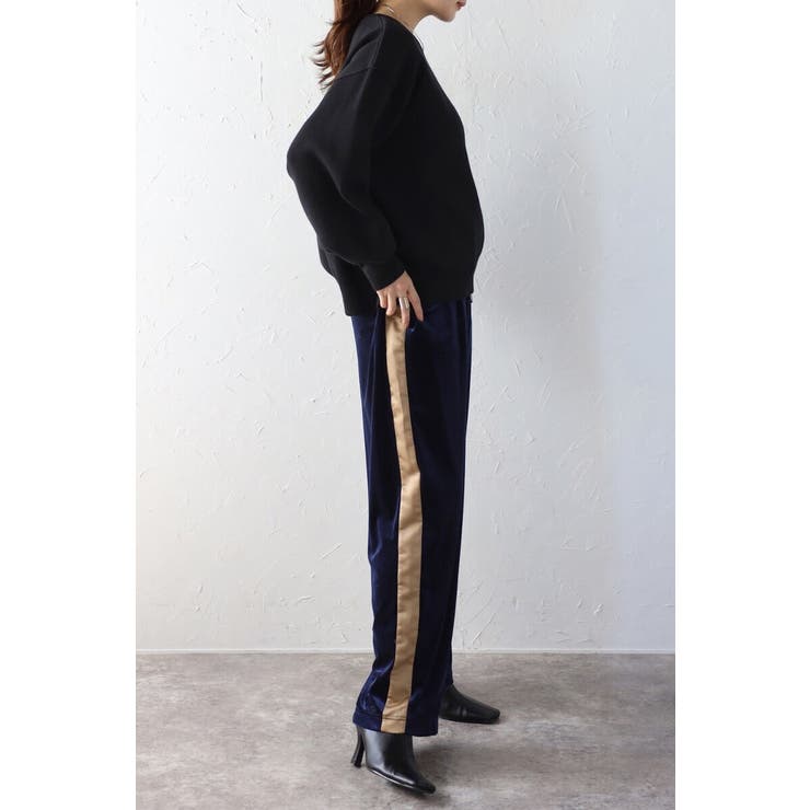 Vガゼットスウェットライクニットプルオーバー 88-003689 | BONJOUR SAGAN | 詳細画像5 