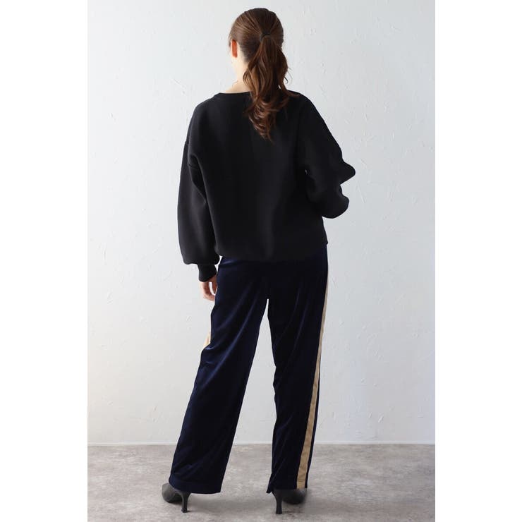 Vガゼットスウェットライクニットプルオーバー 88-003689 | BONJOUR SAGAN | 詳細画像7 