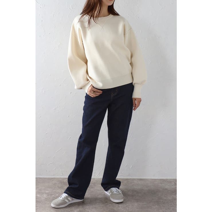 Vガゼットスウェットライクニットプルオーバー 88-003689 | BONJOUR SAGAN | 詳細画像9 