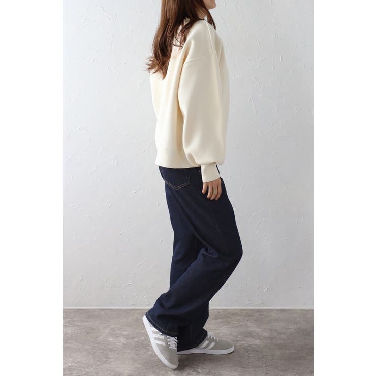 Vガゼットスウェットライクニットプルオーバー 88-003689 | BONJOUR SAGAN | 詳細画像10 