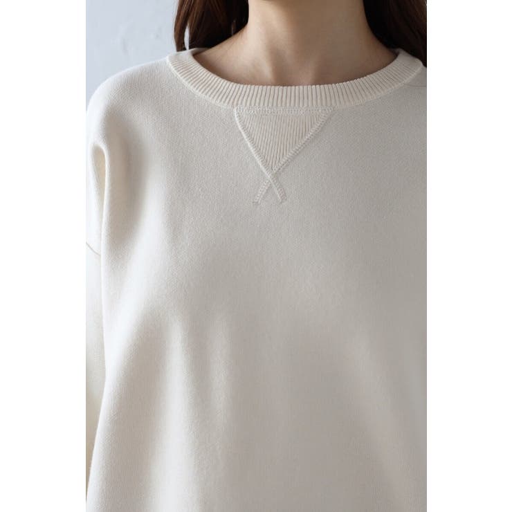 Vガゼットスウェットライクニットプルオーバー 88-003689 | BONJOUR SAGAN | 詳細画像14 