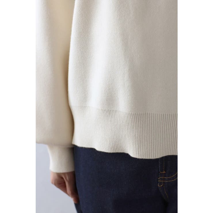 Vガゼットスウェットライクニットプルオーバー 88-003689 | BONJOUR SAGAN | 詳細画像16 