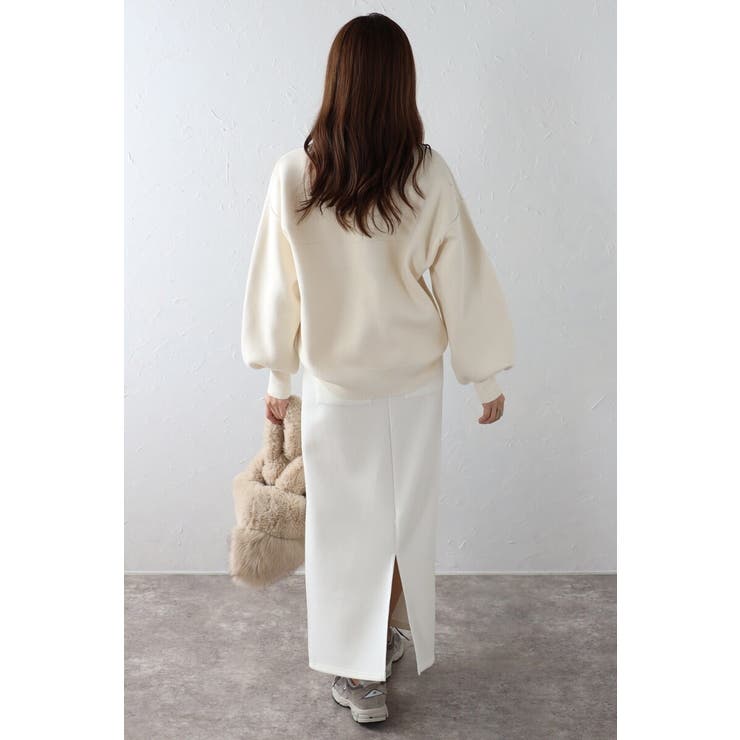 Vガゼットスウェットライクニットプルオーバー 88-003689 | BONJOUR SAGAN | 詳細画像22 