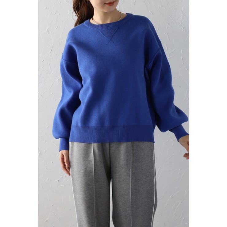 Vガゼットスウェットライクニットプルオーバー 88-003689 | BONJOUR SAGAN | 詳細画像24 