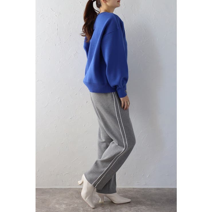 Vガゼットスウェットライクニットプルオーバー 88-003689 | BONJOUR SAGAN | 詳細画像25 