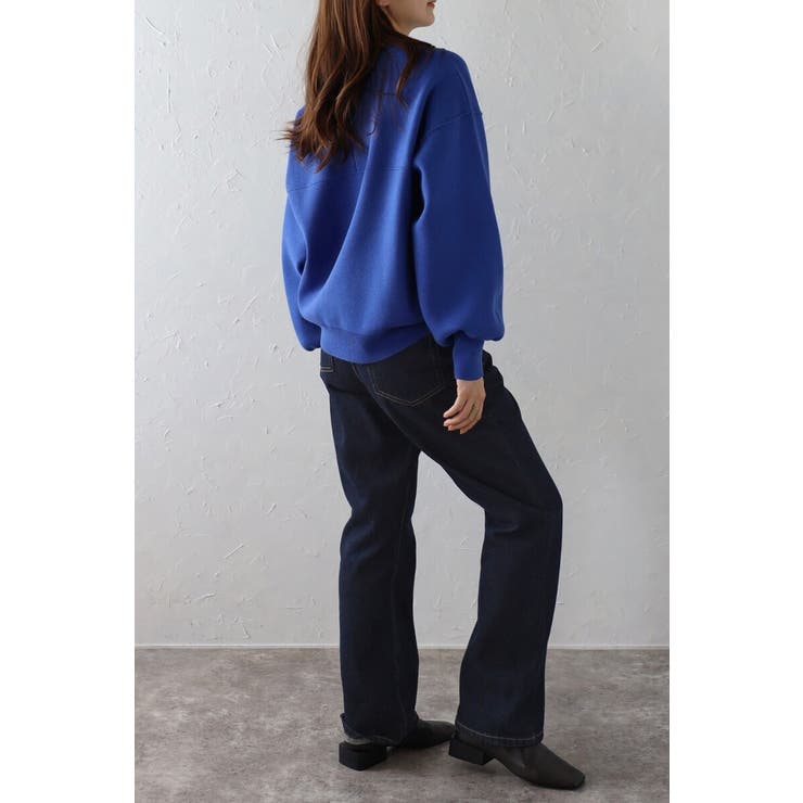 Vガゼットスウェットライクニットプルオーバー 88-003689 | BONJOUR SAGAN | 詳細画像30 