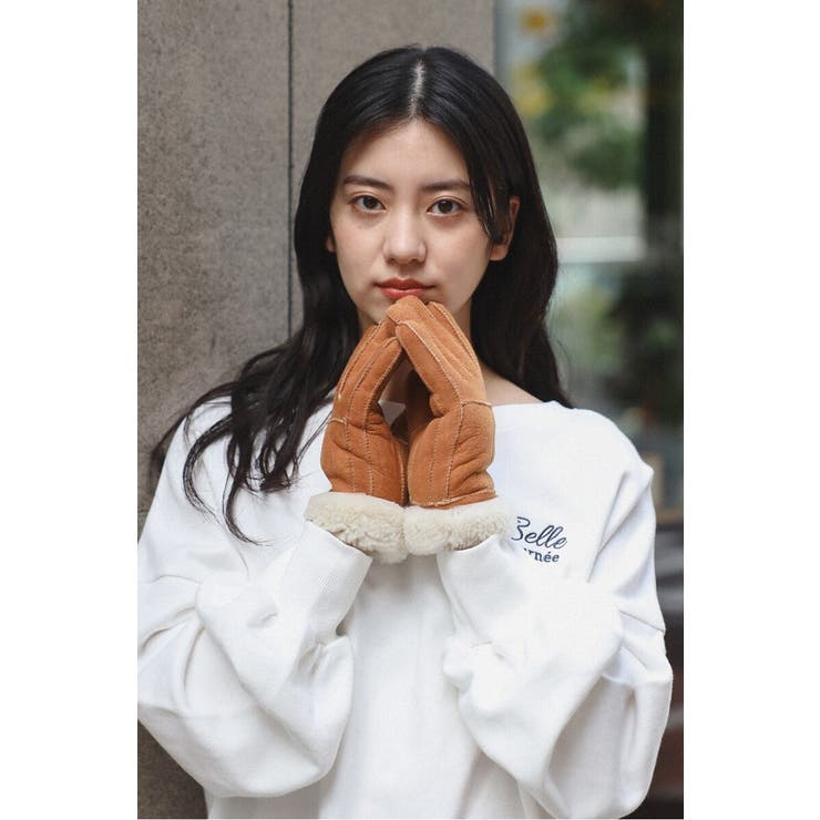 CAMEL | 【Casselini】リアルムートン手袋 88-003763 | BONJOUR SAGAN