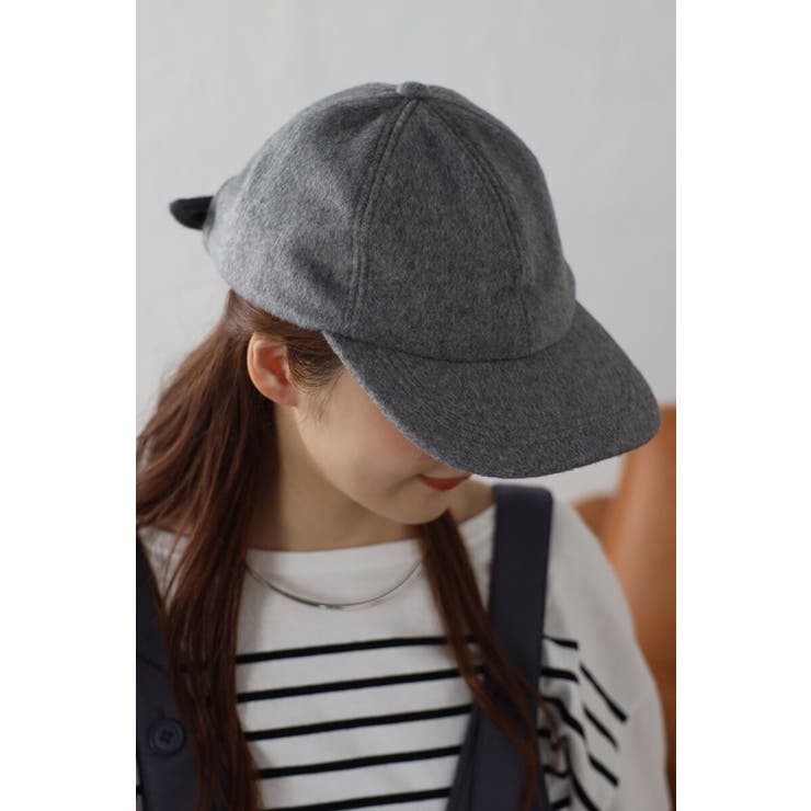 GRAY | 【Casselini】ウールリボンキャップ 88-003764 | BONJOUR SAGAN