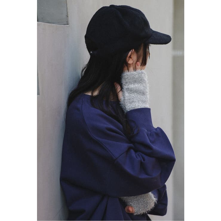 【Casselini】ラメフェザーアームウォーマー 88-003765 | BONJOUR SAGAN | 詳細画像1 