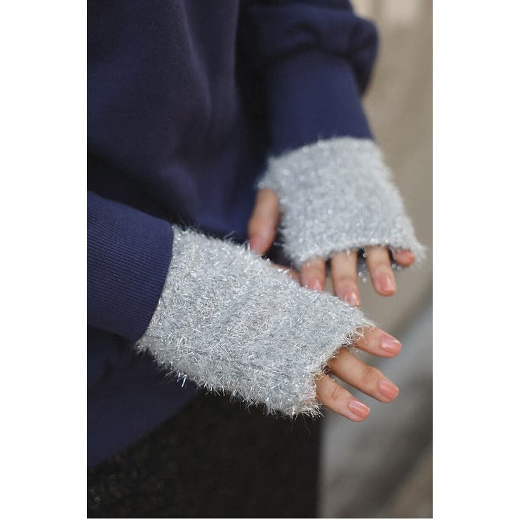 【Casselini】ラメフェザーアームウォーマー 88-003765 | BONJOUR SAGAN | 詳細画像3 