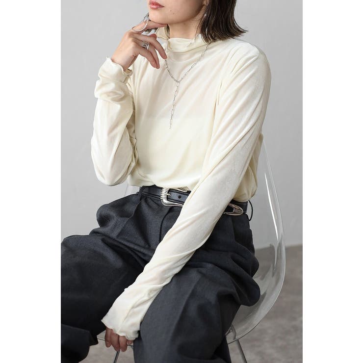 ベロアメロータートルプルオーバー 88-003843 | BONJOUR SAGAN | 詳細画像1 