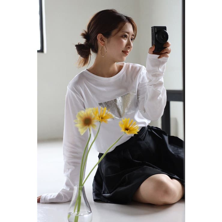 OFF-WHITE | 2way foil print | BONJOUR SAGAN