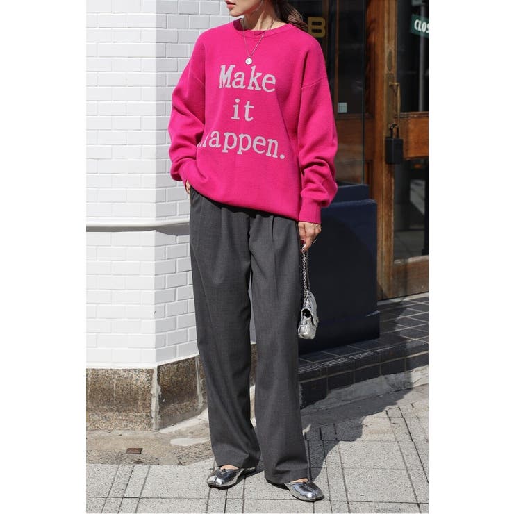 Make it Happenロゴニット 88-003883 | BONJOUR SAGAN | 詳細画像6 