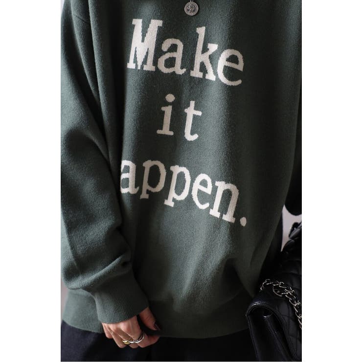 Make it Happenロゴニット 88-003883 | BONJOUR SAGAN | 詳細画像22 