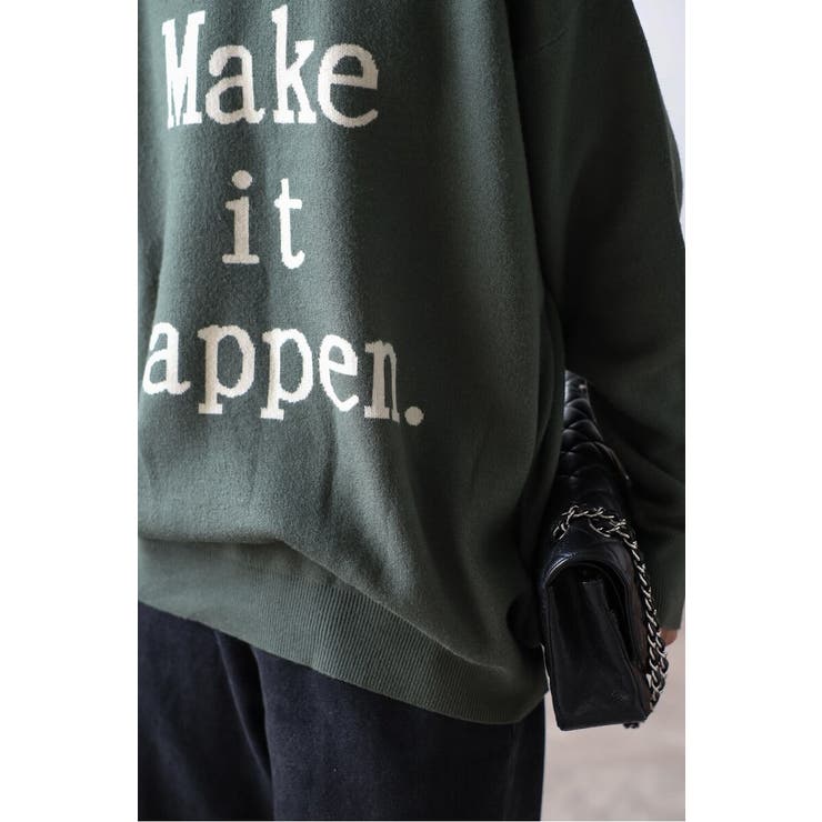 Make it Happenロゴニット 88-003883 | BONJOUR SAGAN | 詳細画像24 