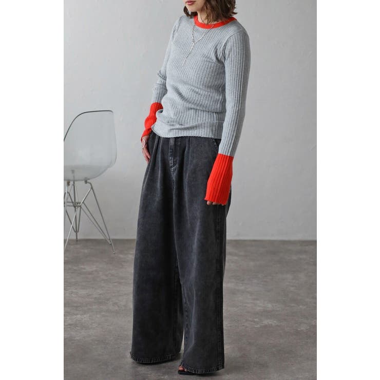 配色フィンガーホールリブニット 88-003886 | BONJOUR SAGAN | 詳細画像7 