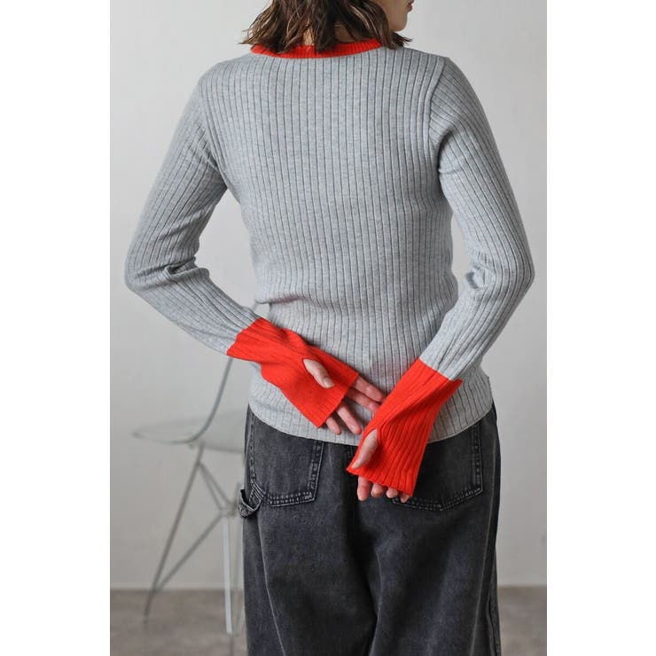 配色フィンガーホールリブニット 88-003886 | BONJOUR SAGAN | 詳細画像10 