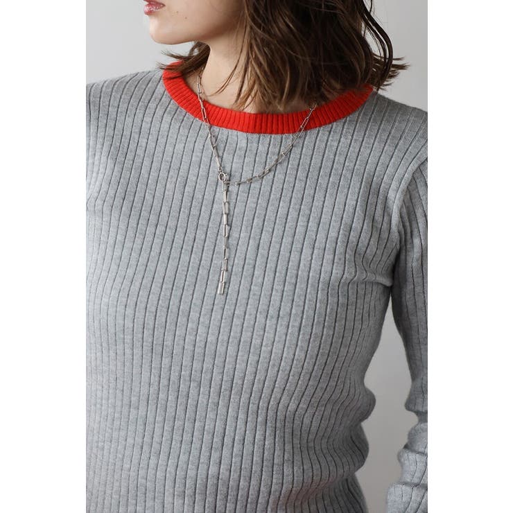 配色フィンガーホールリブニット 88-003886 | BONJOUR SAGAN | 詳細画像12 