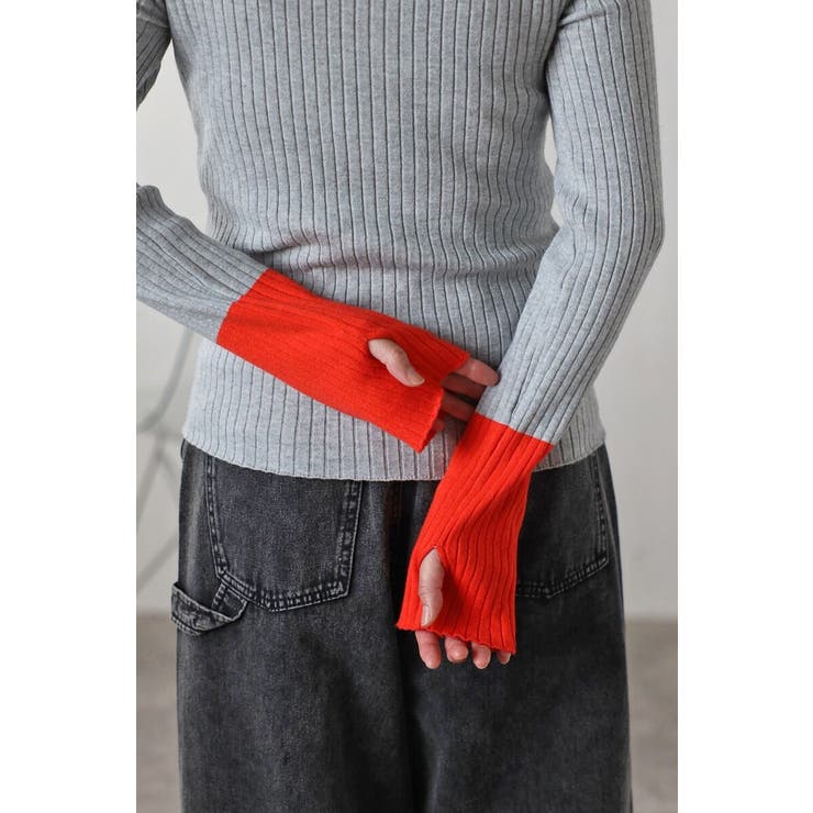 配色フィンガーホールリブニット 88-003886 | BONJOUR SAGAN | 詳細画像14 