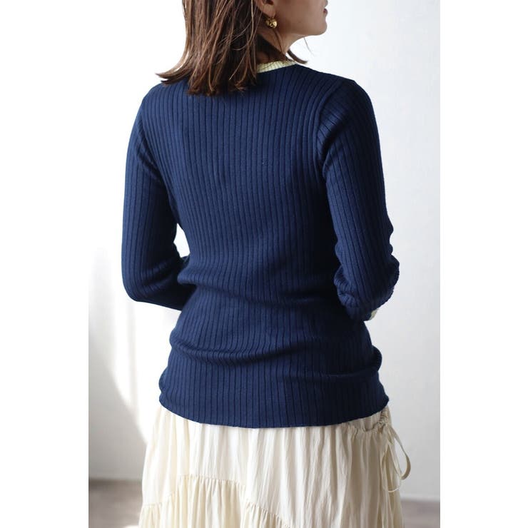 配色フィンガーホールリブニット 88-003886 | BONJOUR SAGAN | 詳細画像18 